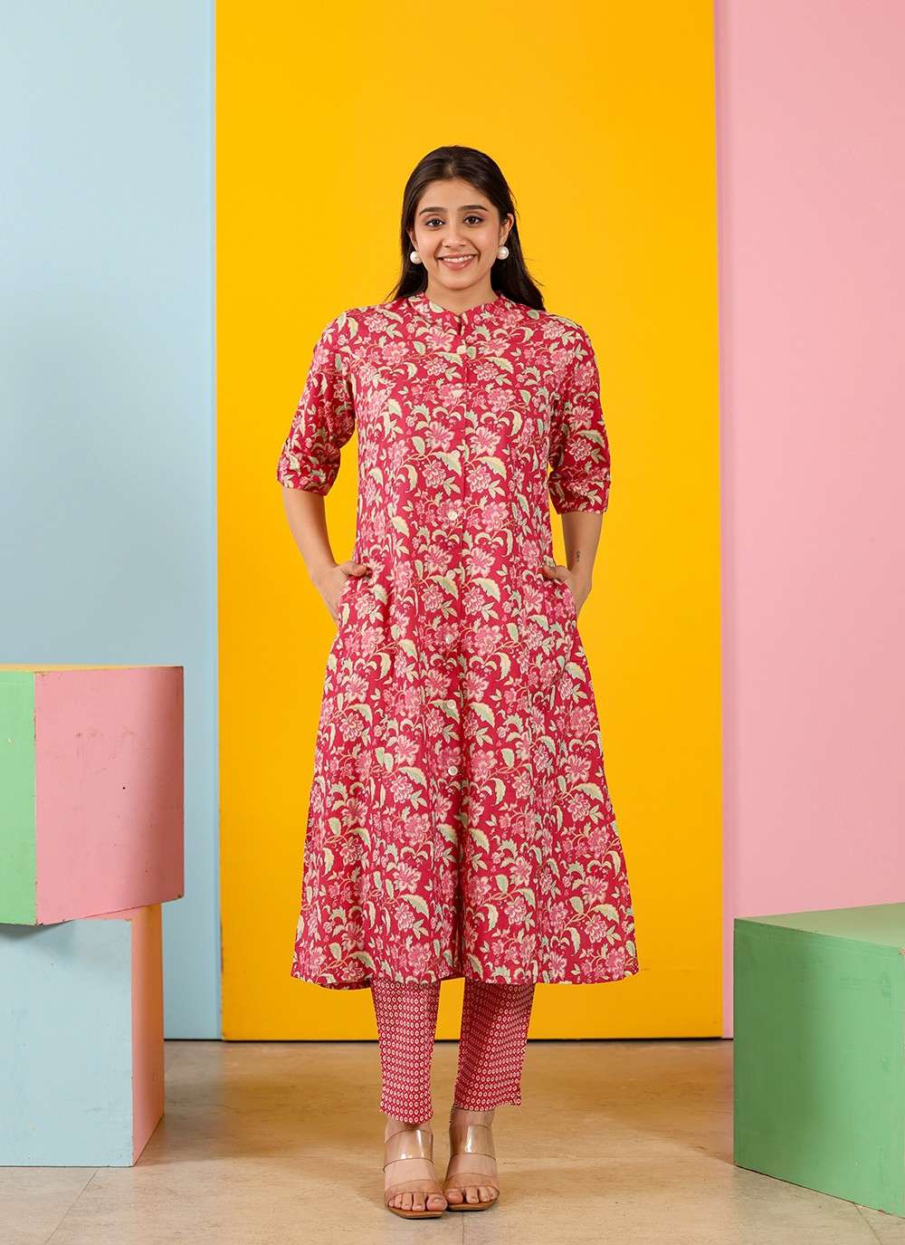 Fulwari A-Line Cotton Kurta Pant