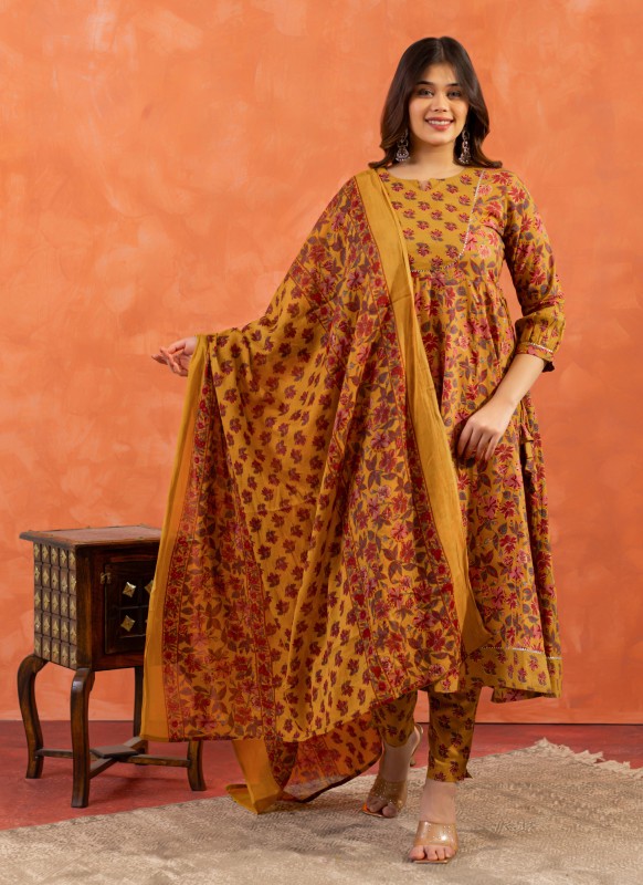Taruni Anarkali Cotton Dupatta Suit