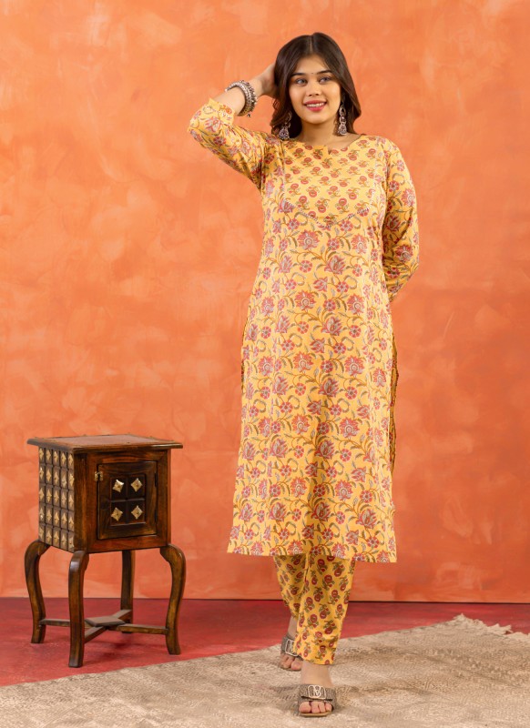 Aarna Straight Cotton Kurta Pant