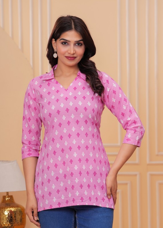 Myra Cotton Buti Print Top