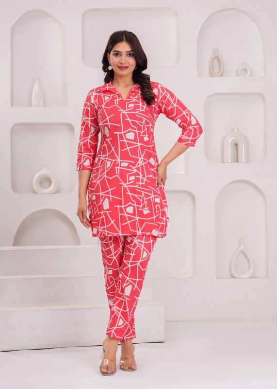 Pari Cotton Abstract Print Co-Ord Set