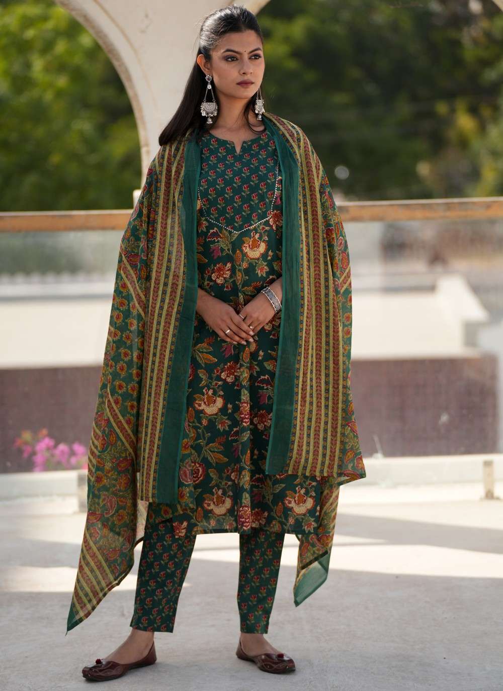 Raag Straight Cotton Dupatta Suit