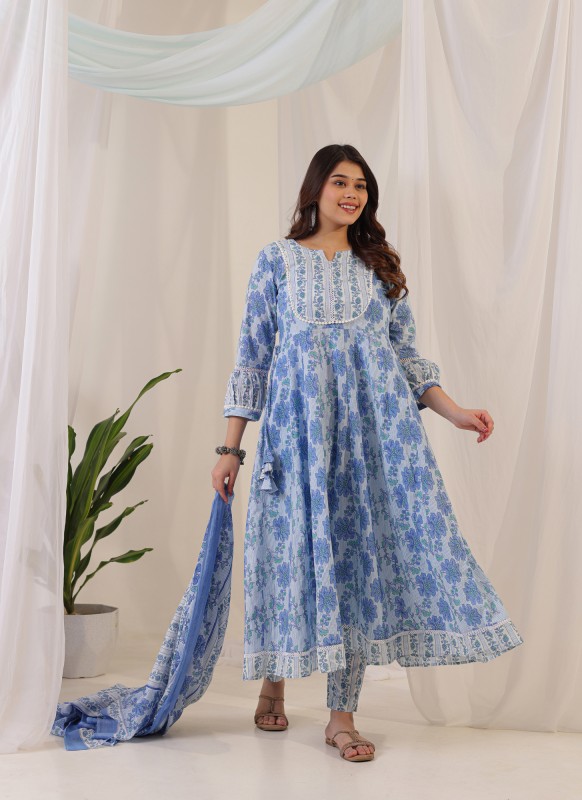 Neelanjali Anarkali Dupatta Suit
