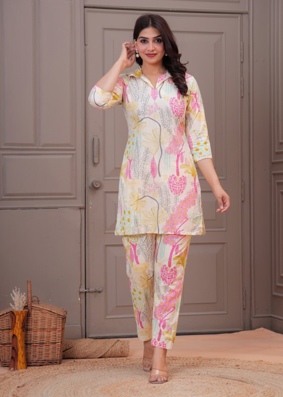 Avni Cotton Floral Print Co-Ord Set