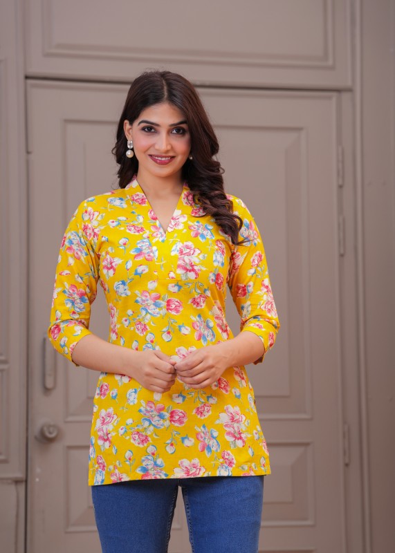 Sitara Cotton Floral Print Top