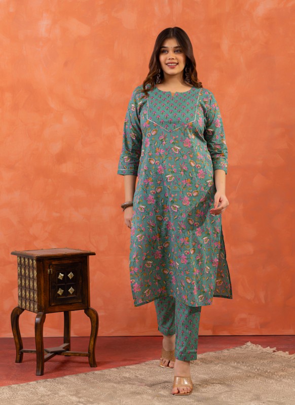 Poorva Straight Cotton Kurta Pant